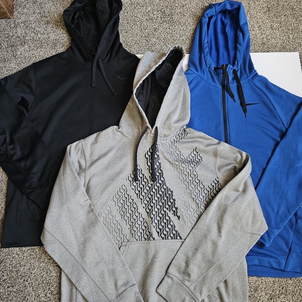 Lot of 3 medium nike hoodies